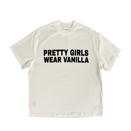 Pretty Girls Wear Vanilla Tee White