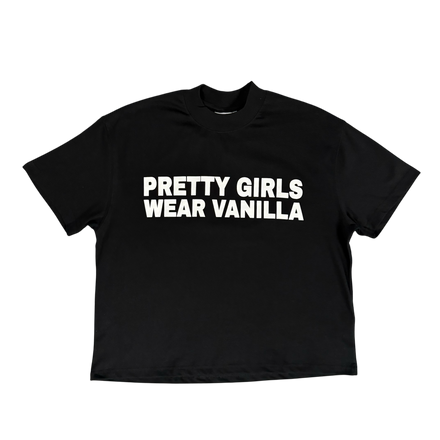 Pretty Girls Wear Vanilla Tee Black